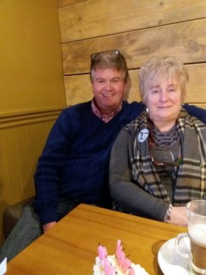 Tommy Manns with his beloved wife Rose