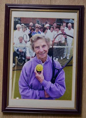 Ann celebrating her 80th birthday at the club