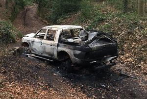 The car was reported stolen earlier this month. Photo: Steve Brown.