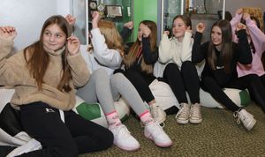 The girls' team from Oswestry Boys and Girls Club. Photo: Phil Blagg Photography.