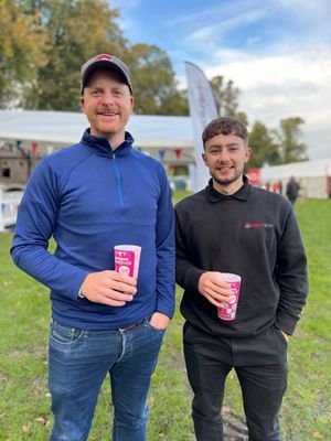 Ian Groves and Jordon Tipper from Start Tech at Shropshire Oktoberfest 2024