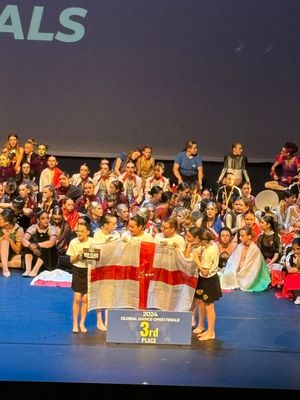 In front of an international crowd of thousands. Photo: Crystal Academy CIC