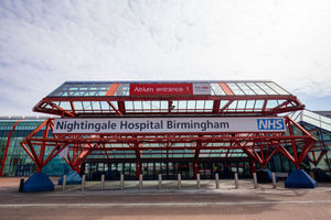 The new temporary NHS Nightingale Birmingham Hospital at the NEC