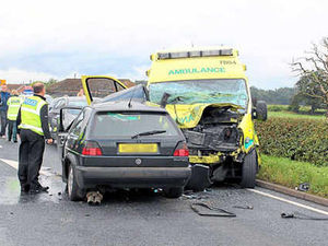 Supporting image for story: Ambulance in A49 death crash