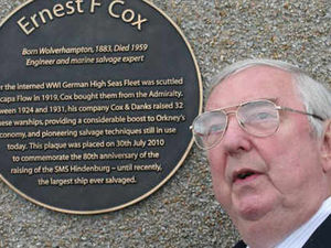 Supporting image for story: Grandson at ceremony to mark shipping triumph