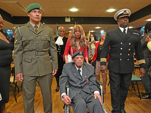 Supporting image for story: RAF Cosford helps veteran Ernest's 100th birthday celebrations fly 