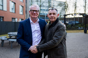 Mayor Richard Parker with Steve, a former resident of The Gateway in Coventry. PIC: West Midlands Combined Authority
