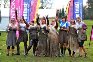 Karen with her friends who also took part