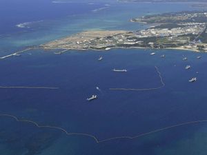 Supporting image for story: Japanese court orders Okinawa to allow construction of US military runways