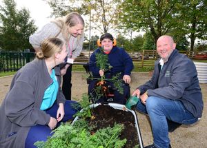 The garden was officially opened last month.