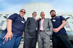 Left to right, Sian Annakin, sepsis practitioner, MP Mike Wood, Dr Ron Daniels, chairman of the UK Sepsis Trust, and Ash Evenson, sepsis nurse