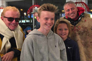Chris Evans and Matt LeBlanc delighted Top Gear fans when they appeared at a KFC in Cannock. Photo: Karen Tibbs