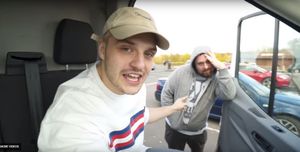 Jay and his friend filled trolley after trolley in the prank