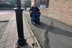 Mr Salter said tree roots growing through the path have caused problems 