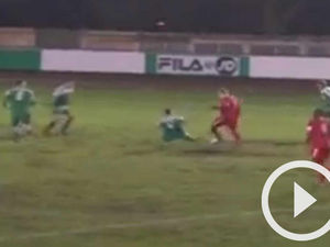 Supporting image for story: Video - Hednesford Town player Elliott Durrell scores wonder goal from kick-off