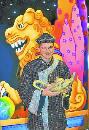 Asa Elliott stars as Aladdin