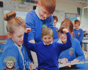 Ronnie Dummelow, aged eight, at Landywood Primary School