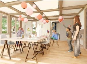 An artist's impression of the planned Isabella's Place arts and craft room at Acorns Children's Hospice. Image: Acorns Children's Hospice