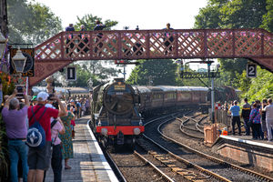 The Flying Scotsman arrives in Bridgnorth. Picture: Bob Green