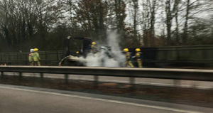 The aftermath of the blaze, which was put out by West Midlands firefighters