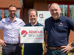 Supporting image for story: Managers take on skydive challenge
