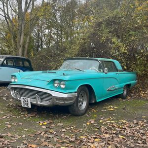 The 1959 Ford Thunderbird coupe 7L V8 was imported from New York in 2018 and registered in the UK in 2019.