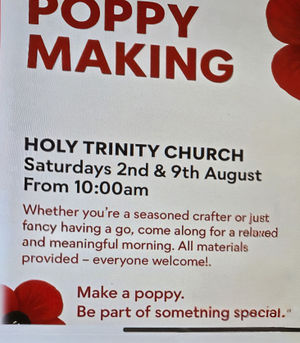 Poppy Making Sessions in Hadley