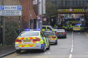 The crash happened under a railway bridge for Moor Street station. Photo: SnapperSK