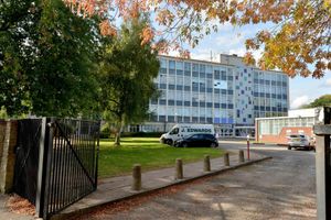 Paget Road, Wolverhampton College, where a bullet hit the college window