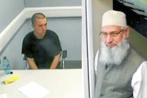 Pavlo Lapshyn(left) in custody and Mohammed Saleem(right)