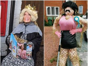 Supporting image for story: Village goes haywire with more than 100 scarecrows for festival