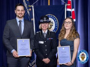 Supporting image for story: Awards for Walsall police pair who tackled teens with knives