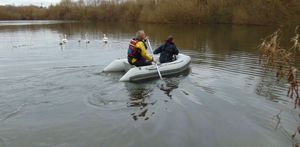 RSPCA boat at the Queslett beautyspot