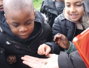 The kids with some creepy crawlies