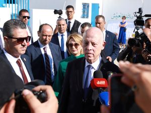 Supporting image for story: Tunisian president poised to win second term after crackdown on opposition