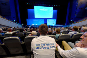 The Tory leadership hustings at the ICC in Birmingham