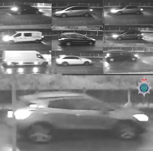 The CCTV images of the cars police want to trace