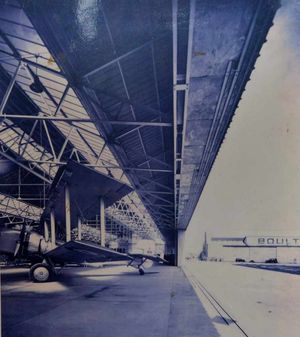 The flight shed at Pendeford in 1939