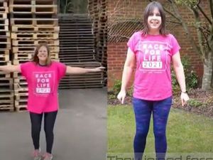 Supporting image for story: WATCH: Sisters Race for Life at Home in 70s-style spoof video to cheer up mum who has cancer


