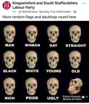 The Facebook post by Kingswinford and South Staffordshire Labour which has been slammed by Reform UK and the Conservatives. Picture Facebook/Kingswinford and South Staffordshire Labour screen grab from public/Community page