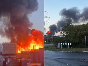 Supporting image for story: Cannock chemicals blaze: Agencies in talks over fire close to homes