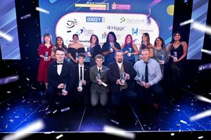 Award winners on stage at the Black Country Apprenticeship Awards 2025 at the Copthorne Hotel in Brierley Hill