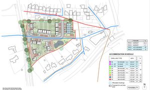 Masterplan for the proposed 37 homes in Admaston. Picture: Nuplace