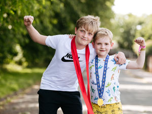 Supporting image for story: Poorly Shrewsbury boy completes 10,000 step challenge for charity