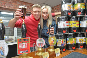 Andy and Charlotte Dukes from AJ's Ales