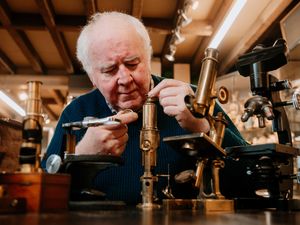 Supporting image for story: Collection of vintage microscopes found in Bridgnorth attic