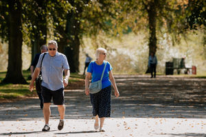 Salopians have been enjoying sunny weather