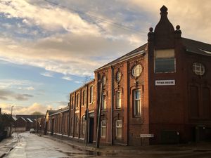 Titan Works, looking down Old Wharf Road, Stourbridge