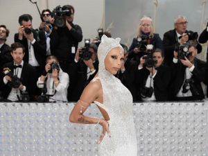 Supporting image for story: Doja Cat wears feline-inspired prosthetics to first ever Met Gala