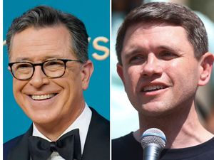 Supporting image for story: Stephen Colbert says TV interview with Democrat pulled amid regulatory fears